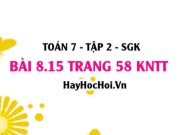 Bài 8.15 trang 58 Toán 7 Tập 2 Kết nối tri thức: Xác suất trong trò chơi vòng quay may mắn